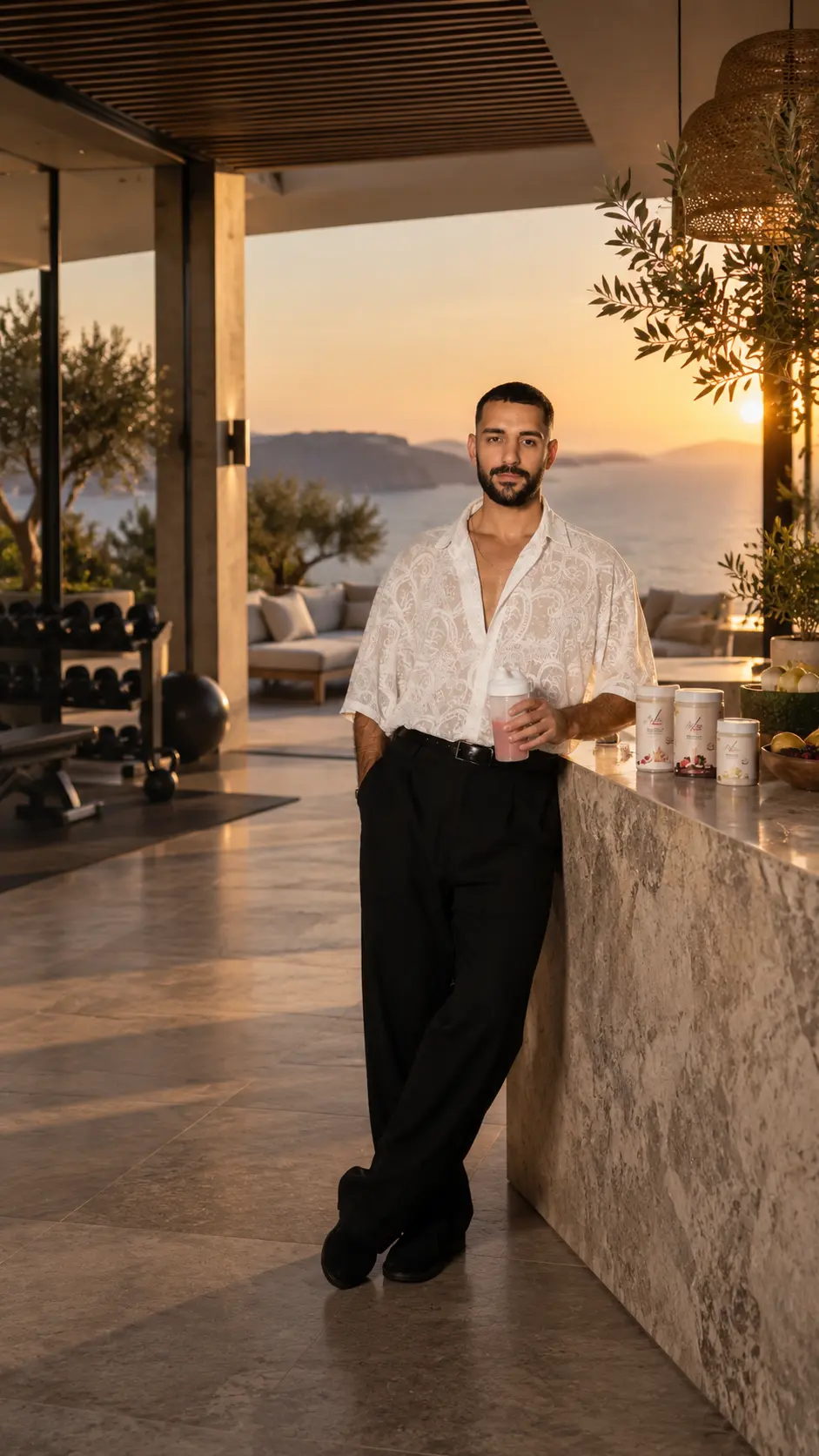 Nico Klöters mit FitLine Produkten